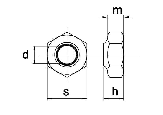 Afbeeldingen van Borgm. DIN 985-6 EV M 4 KVP-200