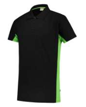 Afbeeldingen van Tricorp Poloshirt Bicolor Borstzak Blacklime 