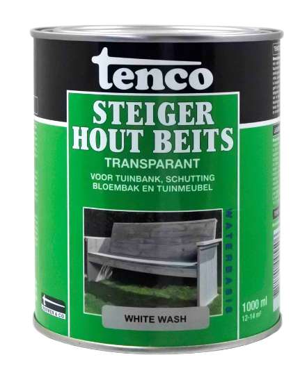 Afbeeldingen van Tenco Steigerhoutbeits Whitewash 1 ltr.