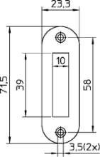 Afbeeldingen van Nemef Sluitplaat RVS rond type P 1256/17