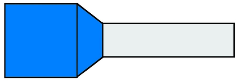 Afbeeldingen van Geïsoleerde Adereindhuls 0,75qmm Blauw penlen