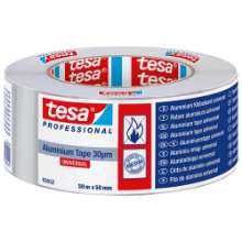 Afbeeldingen van Alu tape universal, 30um, liner, 50mtr x 50mm