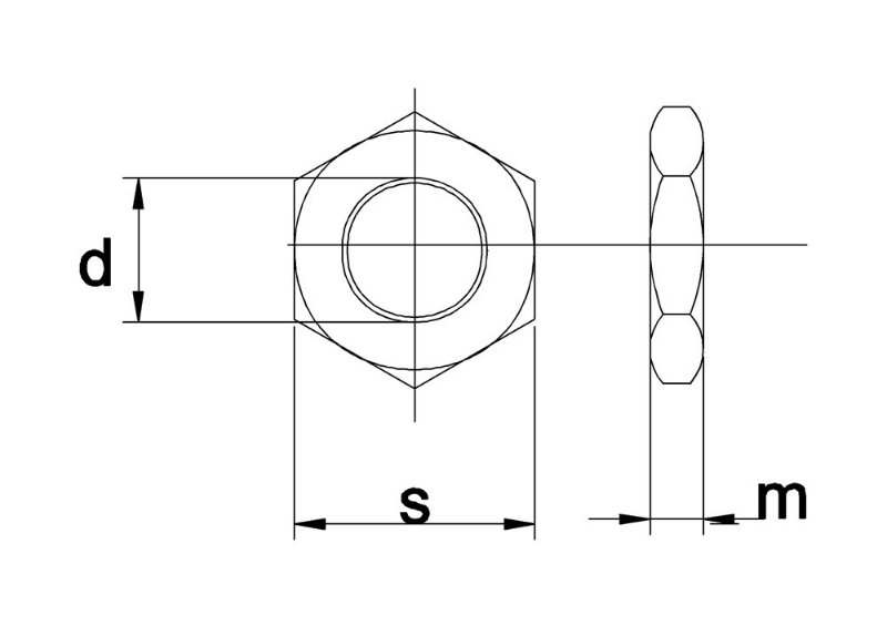 Afbeeldingen van Moer Din 439B-04 EV M 8-1000