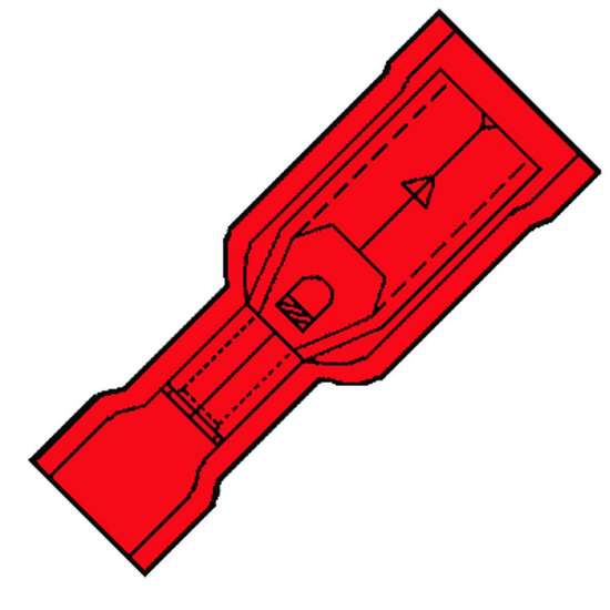 Afbeeldingen van Geïsoleerde Rondstekerhuls 4mm voor 0,5-1,5 m