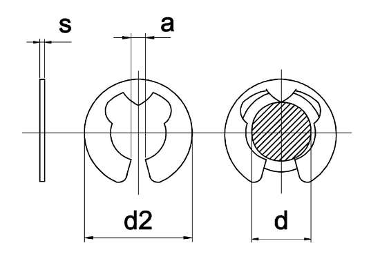 Afbeeldingen van Borgring Din 6799 ZW 12 mm - 200