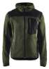 Afbeeldingen van GEBREID VEST MET SOFTSHELL GROEN/ZWART XL