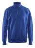 Afbeeldingen van SWEATSHIRT MET HALVE RITS KORENBLAUW L 336911