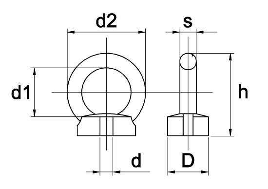 Afbeeldingen van Moer Din 582 A2 M 20 - 10