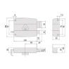 Afbeeldingen van OPLEGSLOT DIAMETER 25MM DM 60MM RECHTS