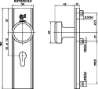 Afbeeldingen van DEURBESLAG 3405-72MM DEURBESLAG 3405-72MM