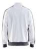 Afbeeldingen van SWEATSHIRT LANGE RITS WIT/GRIJS L 33511041109