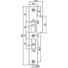 Afbeeldingen van P 4119/17/T DR.1+3 SLUITPLAAT, RVS 29X196MM R