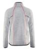 Afbeeldingen van VEST GEBREID 4942 - GRJS GEMELEERD/ROOD