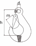 Afbeeldingen van 691-45KL / LASTHAAK MET OOG/KLEP 4500KG