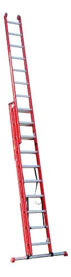 Afbeeldingen van 4Tecx Reformladder 3-delig aluminium 3 x 12 m