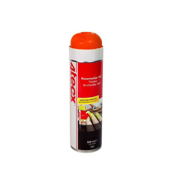 Afbeeldingen van 4Tecx Bouwmarker rood fluor 500ml