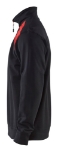 Afbeeldingen van SWEATSHIRT BI-COLOUR MET HALVE RITS ZWART/ROO