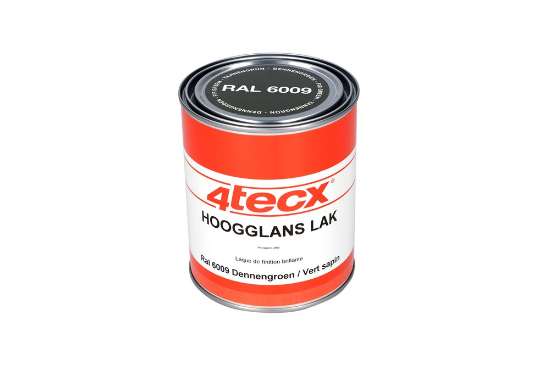 Afbeeldingen van 4Tecx Hoogglans lak RAL 6009 dennengroen 0,75