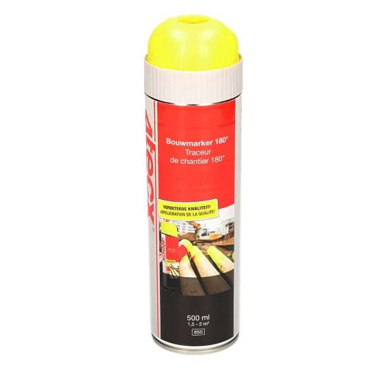 Afbeeldingen van 4Tecx Bouwmarker geel fluor 500ml