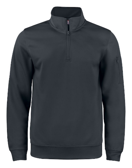 Afbeeldingen van BASIC ACTIVE HALF ZIP ZWART 3XL