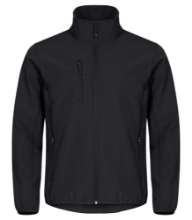 Afbeeldingen van CLASSIC SOFTSHELL JACKET HEREN ZWART XL