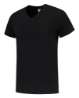 Afbeeldingen van T-SHIRT V HALS FITTED BLACK 3XL