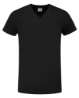 Afbeeldingen van T-SHIRT V HALS FITTED BLACK 3XL