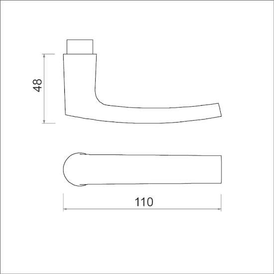 Afbeeldingen van Ami Deurkruk 332 gatdeel m6 zwart r9005 str