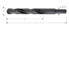 Afbeeldingen van HSS-R spiraalboor, DIN 338, type N, d2=13, ø2