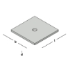 Afbeeldingen van GB Volgplaat M12 100x100 6 TV