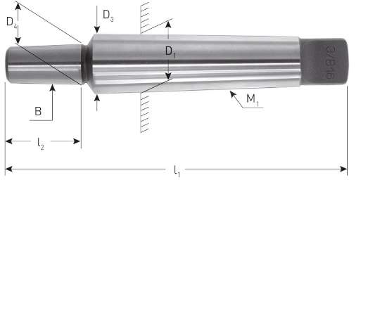 Afbeeldingen van Boorhouderstift MK1 - B16 (vpe 1)