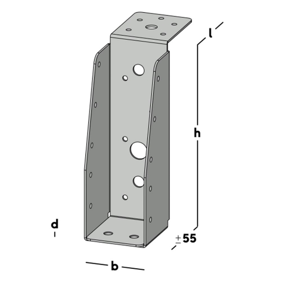 Afbeeldingen van GB Balkdrager GBS-LL 46x146 1,5 SV