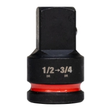 Afbeeldingen van MILWAUKEE® ½" slagvaste doppen - verloopstuk Impact socket adaptor 1/2" to 3/4"-1pc