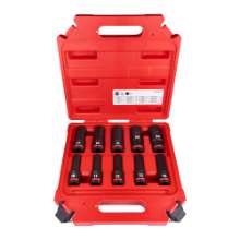 Afbeeldingen van MILWAUKEE® Slagdoppenset 1/2 lang (10/11/12/13/14/17/19/21/22/24 mm) 1/2" impact socket set deep-10pc