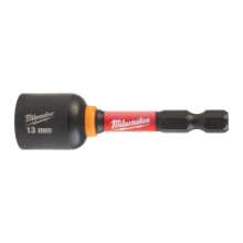 Afbeeldingen van MILWAUKEE® Magnetische Slagmoeraanzetter Dop Nut Driver Mag ShW HEX13 x 65 mm - 1 pc