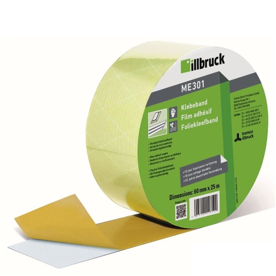Afbeeldingen van illbruck Foliekleefband ME301 60/0.1mm zwart
