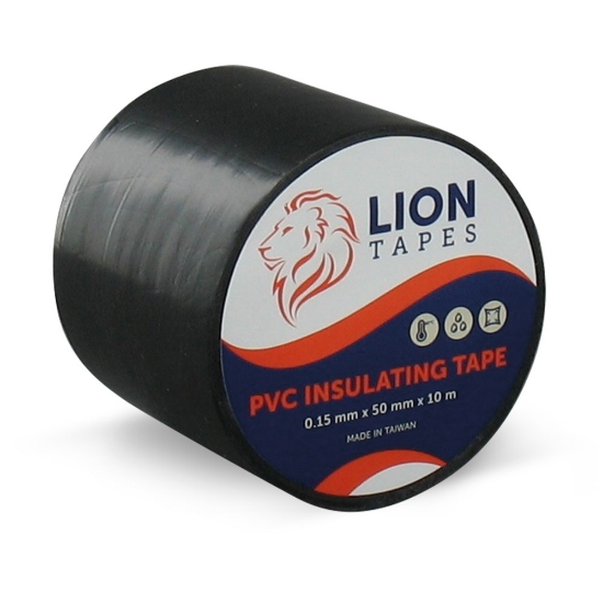 Afbeeldingen van Isolatietape LionBrand | PVC 50 mm x 10 m x 1