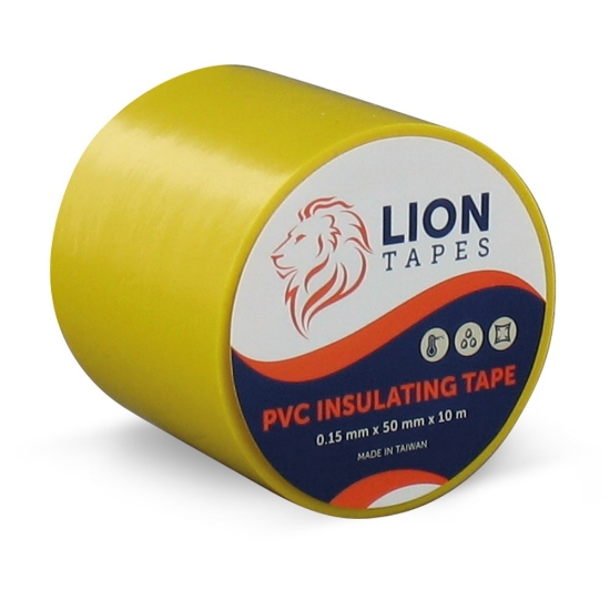 Afbeeldingen van Isolatietape LionBrand | PVC 50 mm x 10 m x 1