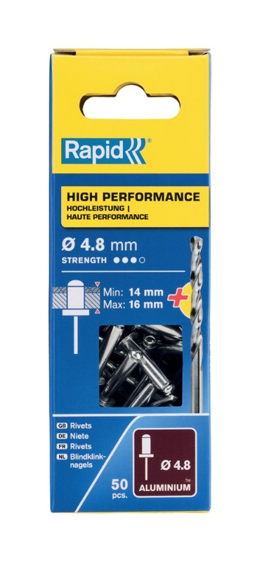 Afbeeldingen van Rapid Blindklinknagels High Performance Ø 4,8
