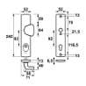 Afbeeldingen van AXA Curve plus vh beslag/s-knop omk. pc92//kr