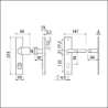 Afbeeldingen van Ami Vhb 251/15 kt92 knop 144, deurkruk 374 pc