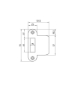 Afbeeldingen van VP 635/17/U SLUITPLAAT, RVS 25X94