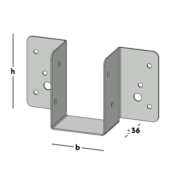 Afbeeldingen van GB Regeldrager b=46 h=66 1 SV