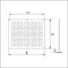 Afbeeldingen van VENTILATIEPLAAT 250X200MM ALUMINIUM