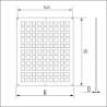 Afbeeldingen van VENTILATIEPLAAT 250X300MM ALUMINIUM