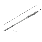 Afbeeldingen van Prik-spouwanker 316 280 4mm 0,5