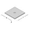 Afbeeldingen van GB Volgplaat M12 100x100 6 TV