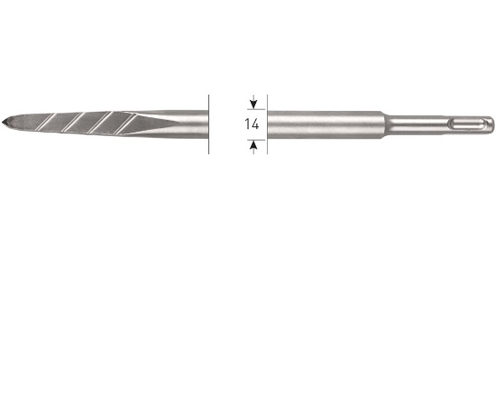 Afbeeldingen van SDS-plus puntbeitel, V-Breaker, 250 mm