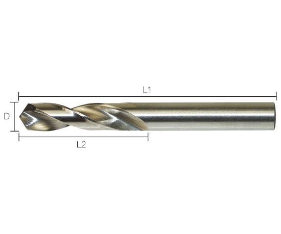 Afbeeldingen van HSS Plaatboor 3,3mm spiraallengte= 18