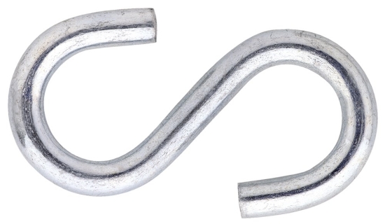 Afbeeldingen van S-haak no. 60 6,0mm L=55mm verzinkt